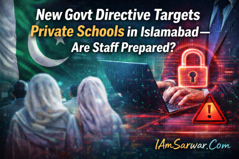 New Govt Directive Targets Private Schools in Islamabad — Are Staff Prepared?