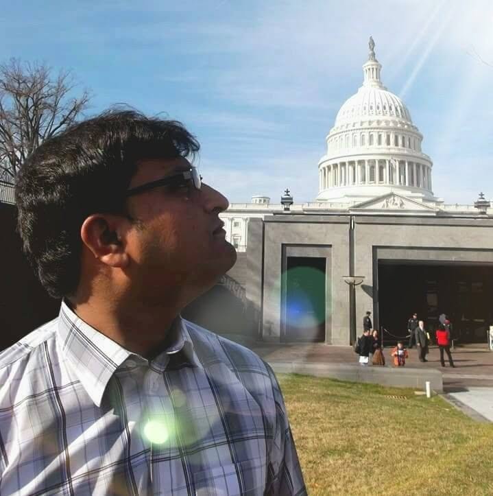 Ghulam Sarwar at the U.S. Capitol, Washington D.C.